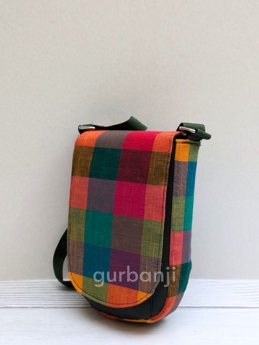 Madras Checks Sling Bag