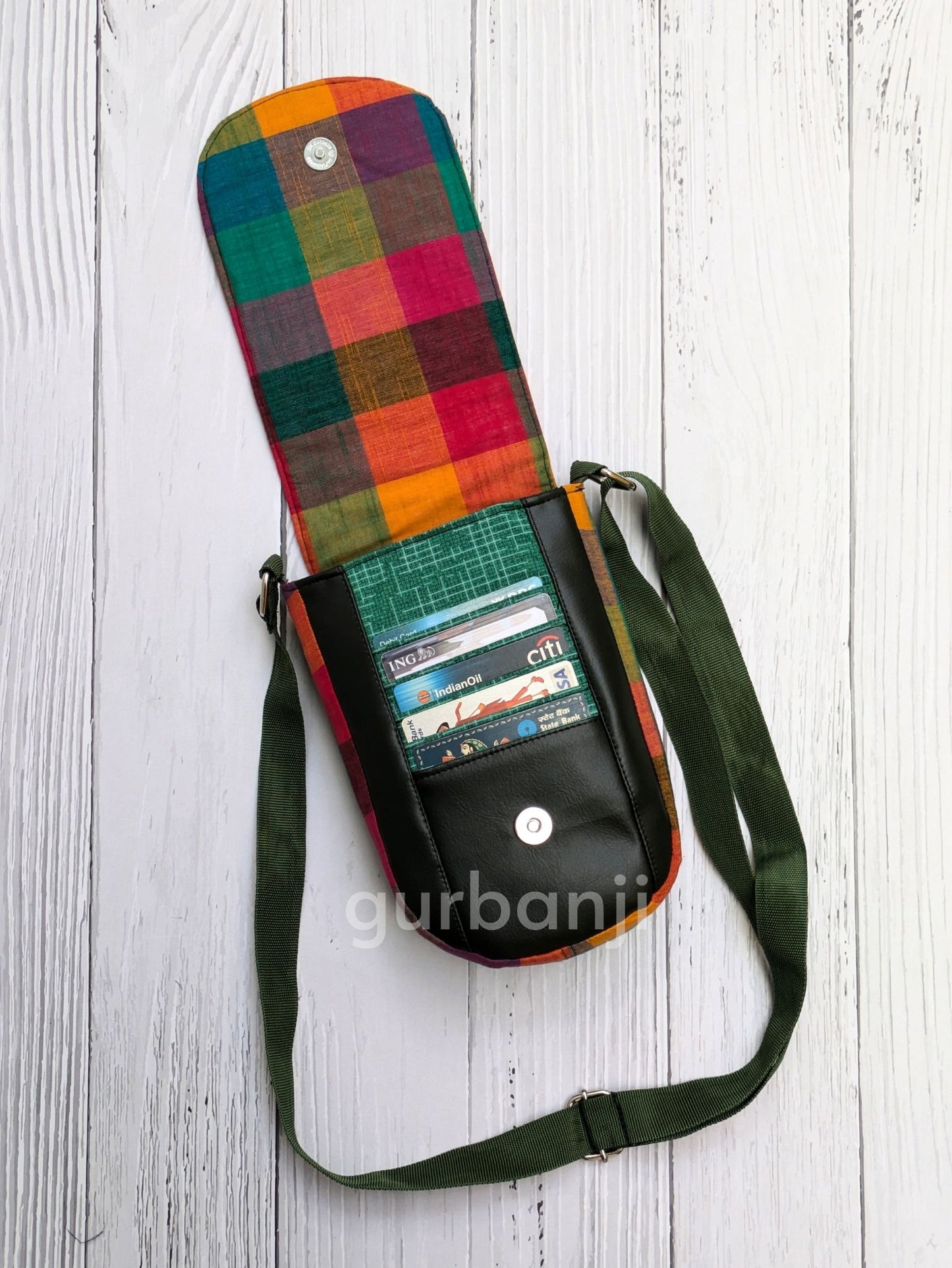 Madras Checks Sling Bag