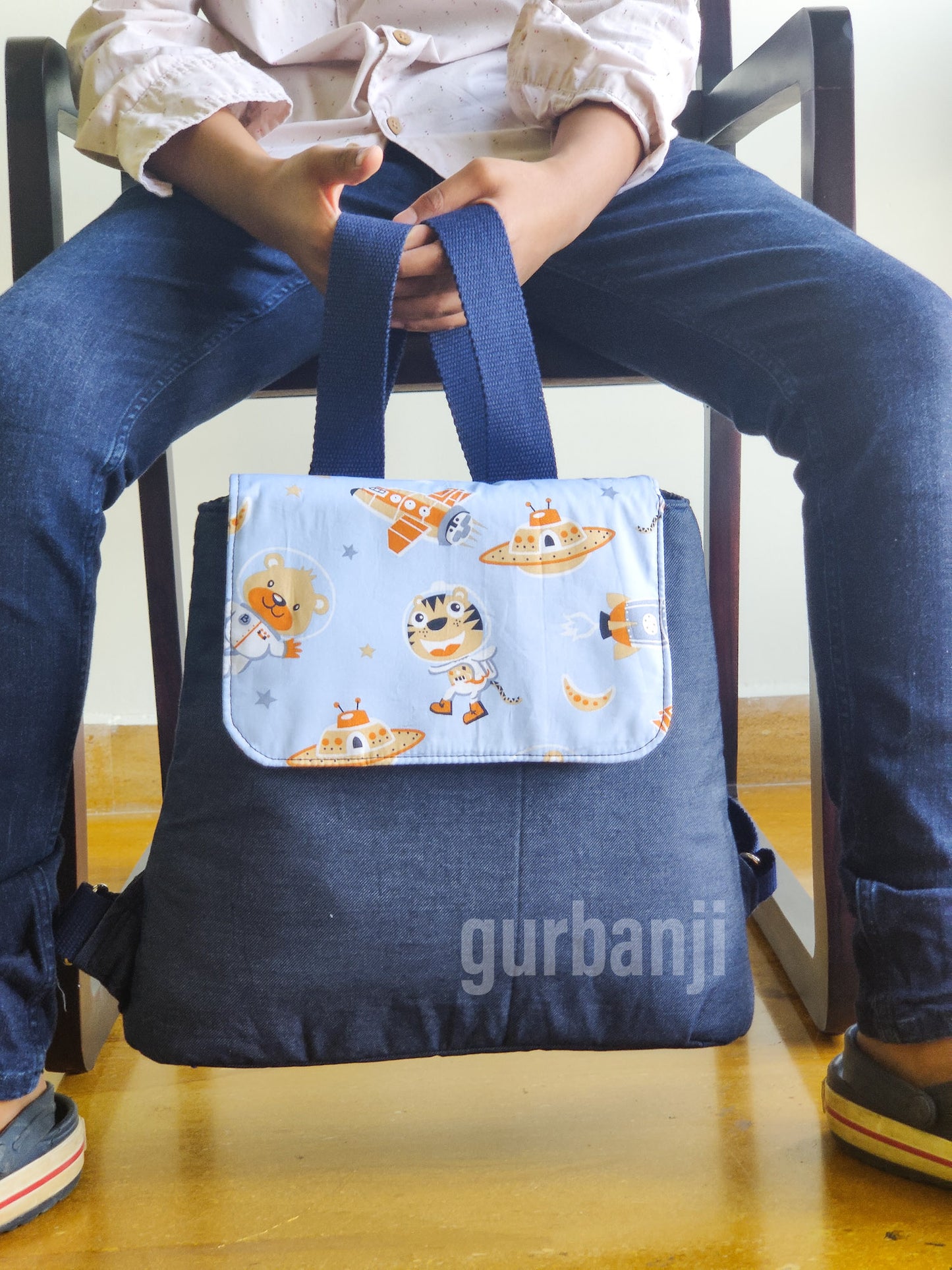 Backpack Bag : Printed Canvas