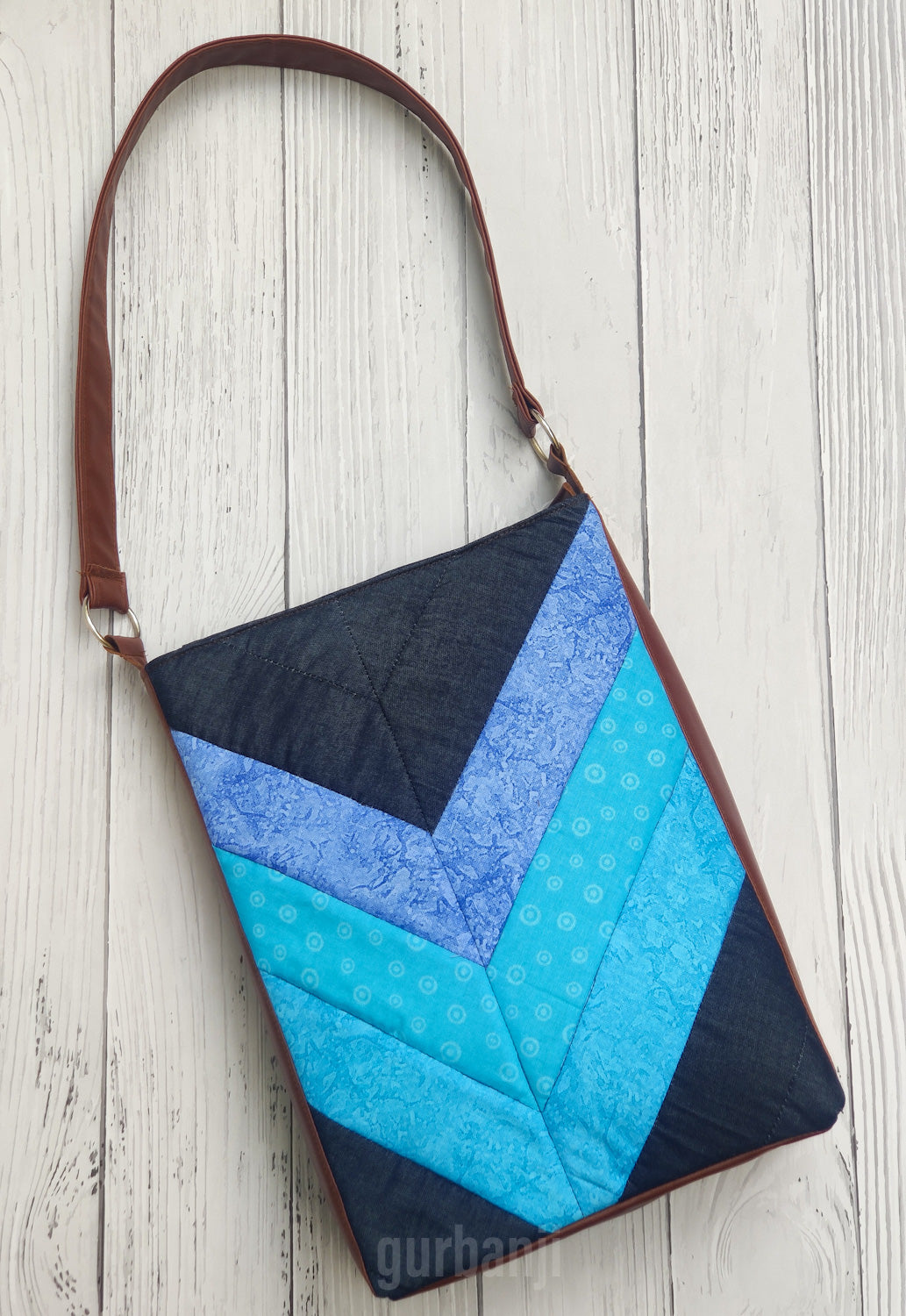 Blue Tall Tote