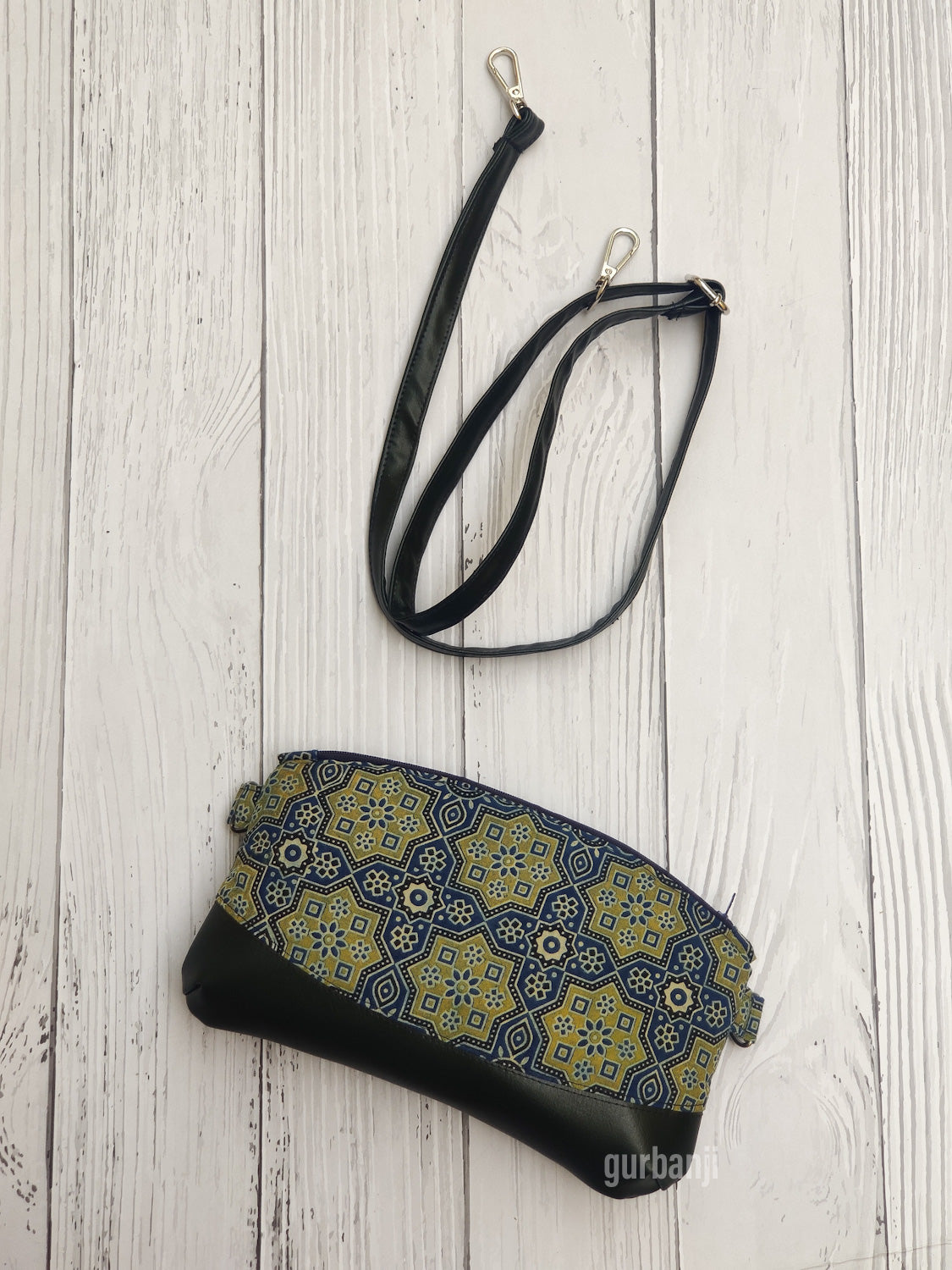 Blue Ajrakh Sling Bag