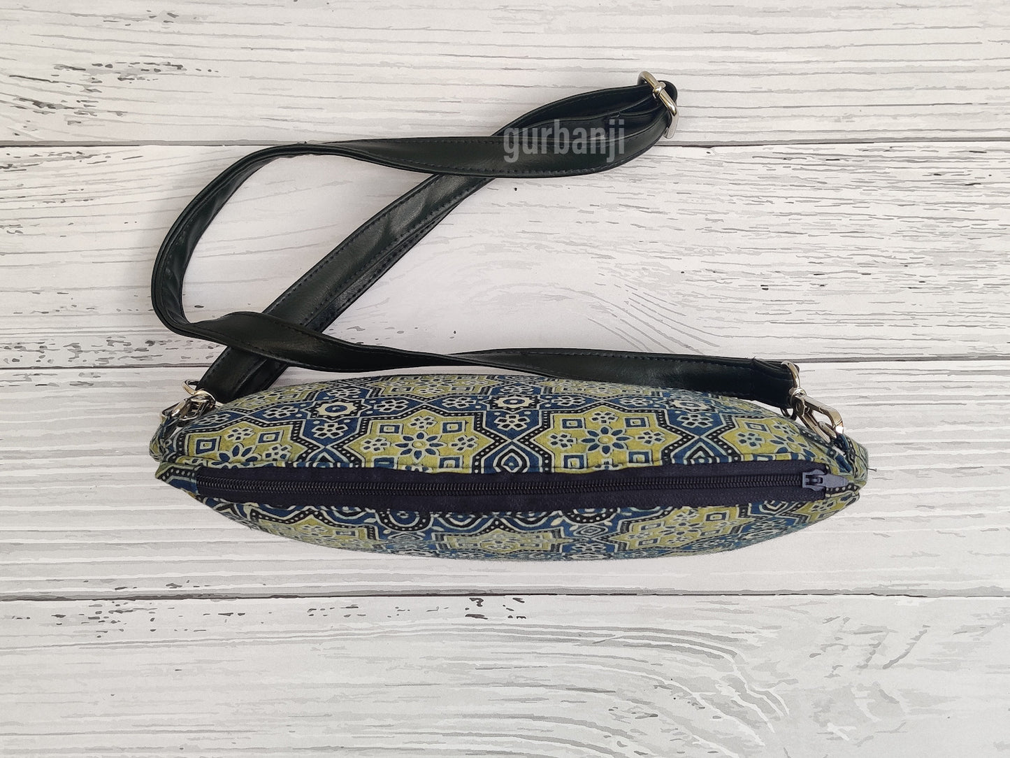 Blue Ajrakh Sling Bag