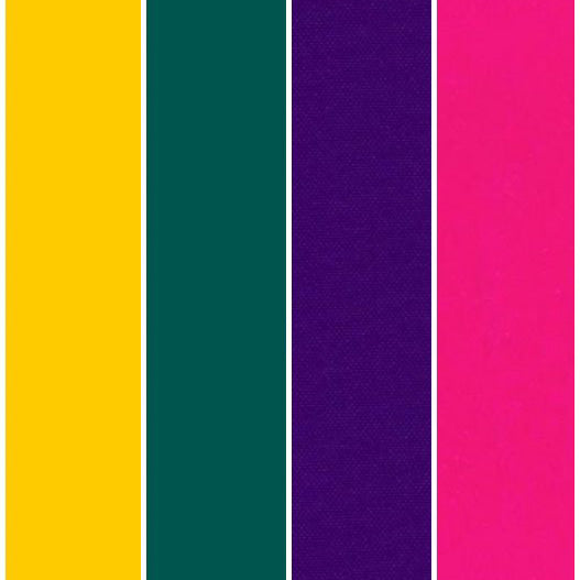 Color Block : Magenta Yellow Sling