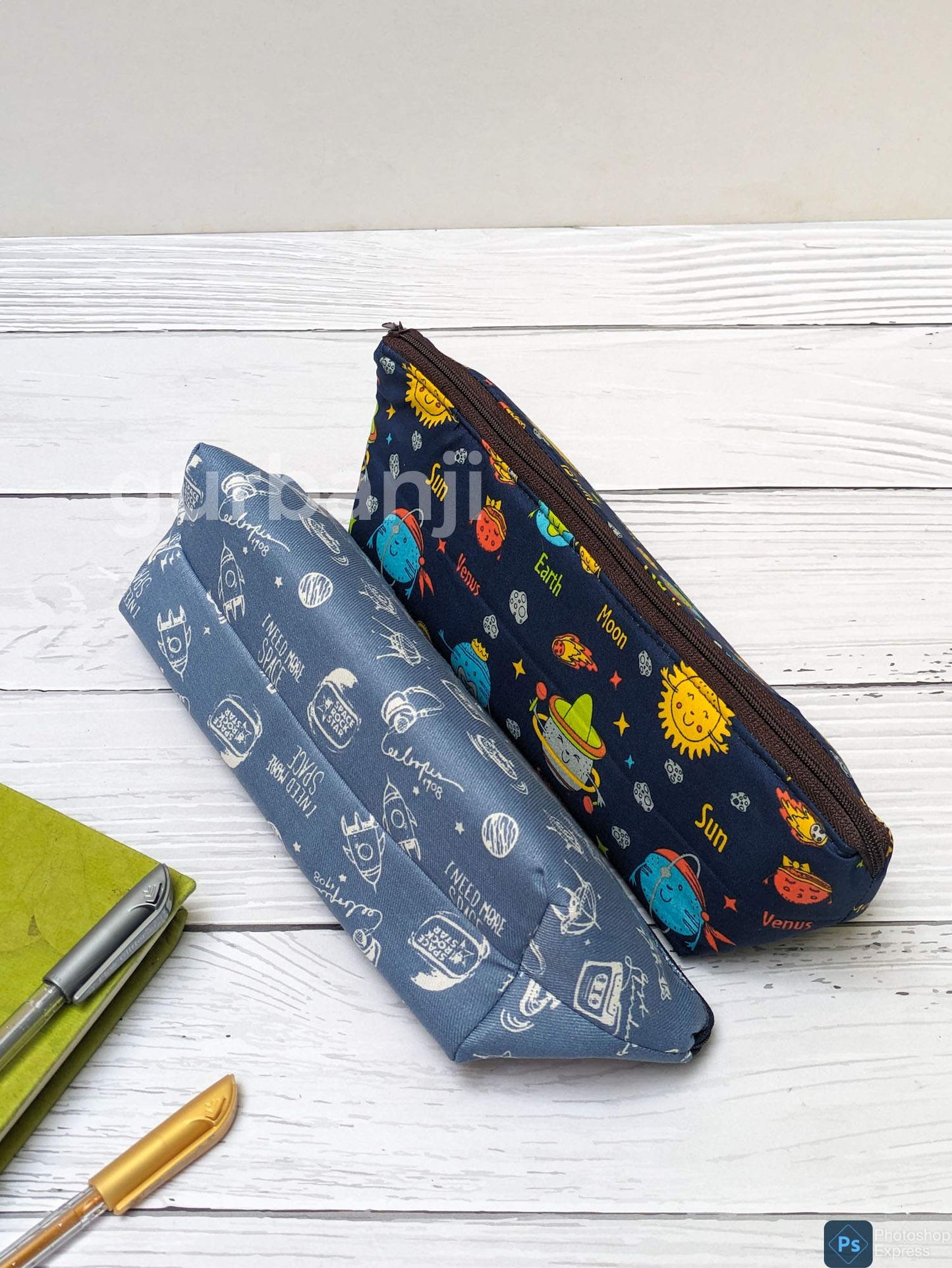 Triangle Pencil Pouch : Set of 2